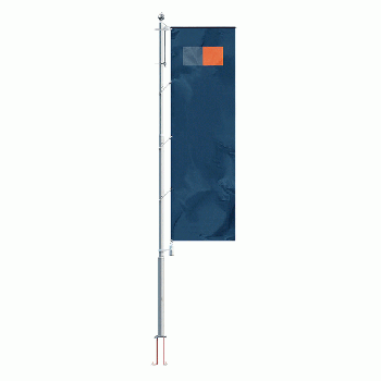 Vlajkový stožiar s otočným ramenom a vnútorným lankom